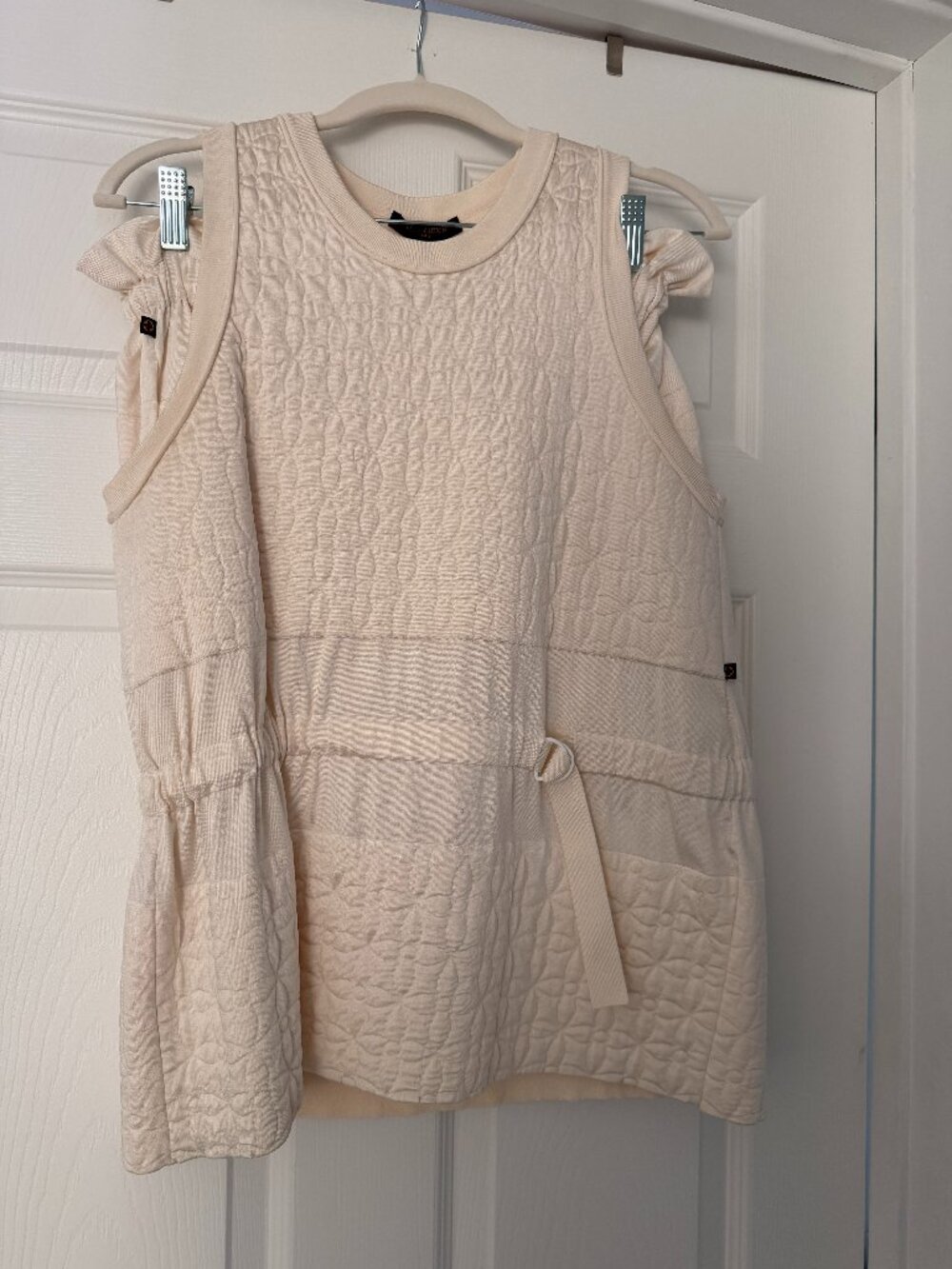 Louis Vuitton Sleeveless Quilted Matching Set Size M